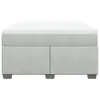 Boxspringbett mit Matratze Hellgrau 140x200 cm Samt Produktbild-Vorschau 4