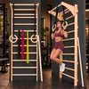 MAMOI Espaldera fitness con barra de dominadas, anillas Vista previa de la imagen del producto 6