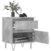 vidaXL Tables de nuit 2 pcs. Gris béton 40x35x50 cm Bois Voir les images du produit 10