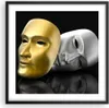 Gerahmtes Poster - Schwarzer Rahmen - Maske Theater Bühne Produktbild-Vorschau 1