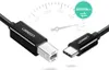 Ugreen USB-C na USB-B 2.0 kábel tlačiarne 1 m - čierny Náhľad obrázku produktu 6