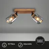 Lámpara de techo Briloner Royk, 2 bombillas E27, 2 luces, Vista previa de la imagen del producto 2
