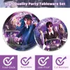 Wednesday Addams Party Deko Set – 97-teiliges Produktbild-Vorschau 4