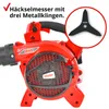 HECHT 9280 Laubbläser Benzin | 3in1 Laubsauger Laubhäcksler Produktbild-Vorschau 4