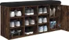 vidaXL Lavice na boty kouřový dub 102x32x50 cm materiál na Náhled obrázku produktu 4