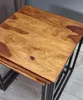 FineBuy Satztisch 3er Set Sheesham Massivholz / Metall Produktbild-Vorschau 5