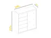 Easy4You B1 180 cm Weiß Schiebetüren Kleiderschrank Produktbild-Vorschau 6