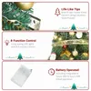 Collage of images and text describing features of a mini Christmas tree. Náhľad obrázku produktu