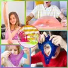 A collage of images showing children playing with colorful slime. Voir les images du produit