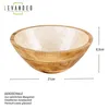 Schüssel 21cm Mango Holz Creme Perlmutt Emaille Schale Bowl Produktbild-Vorschau 2