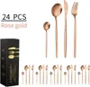 24-teiliges Edelstahl-Besteckset, Küchenutensilien-Set, Produktbild-Vorschau 5