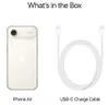 A product shot showing an iPhone and a USB-C charging cable, with text indicating 'What's in the Box'. Produktbild-Vorschau