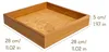 Caja de almacenamiento de madera Creative Deco, 28 x 28 x 5 Vista previa de la imagen del producto 3