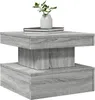 Tavolino con luci LED Grigio Sonoma 50x50x40 cm Anteprima dell’immagine prodotto 5