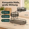 Obstkorb 3 Etagen, Gemüsekorb aus Metall für Küche, Produktbild-Vorschau 7