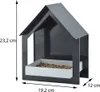 Esschert Design Wandfutterhaus anthrazit/ weiß; FB406; Produktbild-Vorschau 5