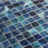 Glas Schwimmbad Mosaik Baltic Blau Türkis 25x25mm Produktbild-Vorschau 2