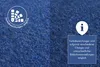 Blauer Kunstrasen mit Hinweis auf mögliche Farbabweichungen durch unterschiedliche Chargen Produktbild-Vorschau
