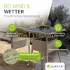 Juskys Polyrattan Gartentisch Yoro eckig - wetterfest 60x60 Produktbild-Vorschau 5