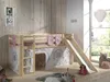 Spielbett Pino inkl. Rutsche mit Textilset Vorhang und 3 Produktbild-Vorschau 2