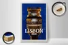 Holzschild Reise 20x30cm Lisbon Portugal Architektur Retro Produktbild-Vorschau 2