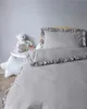 Detexpol Linge de lit en coton 100x135 gris clair linge de Voir les images du produit 2