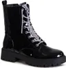 topschuhe24, Stiefeletten, Damen, Schwarzlack, Plateau, Produktbild-Vorschau 2