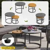 Flieks Rattan Gartenloungeset 6-tlg., Balkonmöbelset für Produktbild-Vorschau 4
