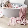KiddyMoon Bällepool Rund 90x30cm 300 Bunten Bällen ∅7cm - Produktbild-Vorschau 2