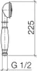 Dornbracht 28002970-09 Metall-HB m.Porzellangr. Madison Produktbild-Vorschau 2