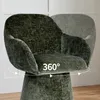 Sedia da pranzo Duhome girevole a 360°, poltrona lounge in Anteprima dell’immagine prodotto 7