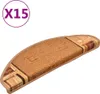 vidaXL Tappetini autoadesivi per scale 15 pz. Beige 65x21x4 Anteprima dell’immagine prodotto 9