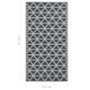 vidaXL Tappeto per esterni ARAKIL Nero 120x180 cm PP Anteprima dell’immagine prodotto 7