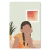 MuchoWow® Mauspad Mousepad Interieur - Frau - Kleid 18x27 Produktbild-Vorschau 1