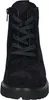 A close-up, front-facing view of a black suede boot. Anteprima dell’immagine prodotto