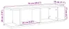 vidaXL Wandregale 2 Stk. Artisan-Eiche 75x18x20 cm Produktbild-Vorschau 7