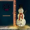vidaXL LED pupazzo di neve Natale figura tessuto 180 cm Anteprima dell’immagine prodotto 2