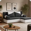 KomfortWelt24 Ecksofa mit Schlaffunktion und praktischem Produktbild-Vorschau 10