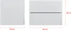 Two views of a white hanging nightstand with dimensions indicated. Anteprima dell’immagine prodotto