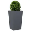 vidaXL Fioriera antracite 45x45x75 cm in acciaio Anteprima dell’immagine prodotto 3