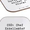 Mr. & Mrs. Panda Untersetzer Glas Spruch CEO Optimismus - Produktbild-Vorschau 5
