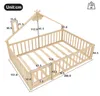 Flieks Kinderbett Hausbett 140x190cm mit Rausfallschutz, Produktbild-Vorschau 7