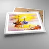 Gerahmtes Poster - Weißer Rahmen - Boote Sonne Meer Reisen Produktbild-Vorschau 3