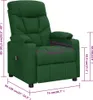 vidaXL Fauteuil relax électrique vert foncé Tissu Voir les images du produit 6