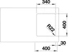 BLANCO ANDANO 340-U, Schrankwaschbecken, Edelstahl, Produktbild-Vorschau 7
