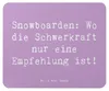 Mr. & Mrs. Panda Mauspad Spruch Snowboarden Freiheit - Produktbild-Vorschau 1