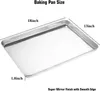 Edelstahl Ofenblech Set of 2 44 x 31 x 2 cm Produktbild-Vorschau 2