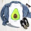Mr. & Mrs. Panda Größe L T-Shirt Avocado Glücklich - Weiß - Produktbild-Vorschau 2