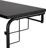 Close-up view of a black shelf with a metal support structure. Anteprima dell’immagine prodotto