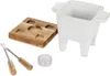 Elegancki zestaw do fondue mini z podgrzewaczem, biały Podgląd zdjęcia produktu 21